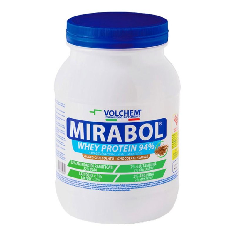 Volchem Mirabol Whey Protein 94 Siero proteine Cioccolato 750g
