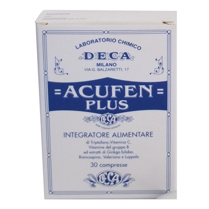 Deca Laboratorio Chimico Acufen Plus 30 Compresse