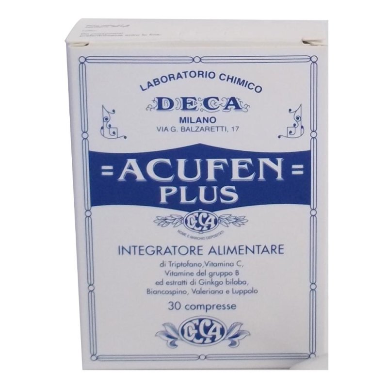 Deca Laboratorio Chimico Acufen Plus 30 Compresse