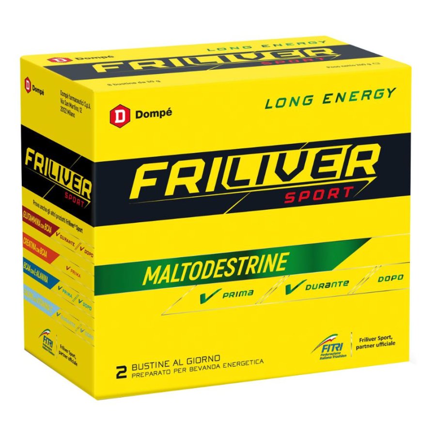Friliver Sport Long Energy Integratore Alimentare Vitamine Minerali 8 Buste Friliver Sport Long Energy Integratore Alimentare Vitamine Minerali 8 Buste