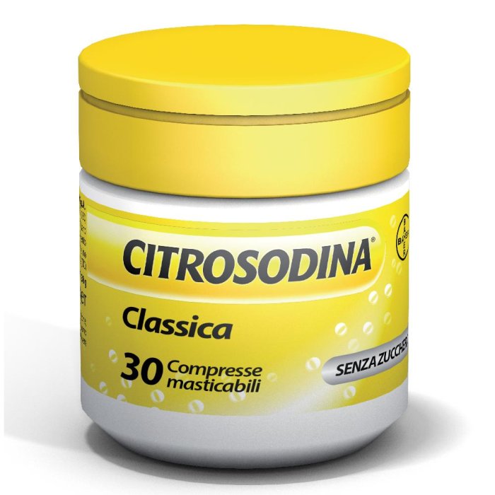 Bayer Citrosodina Benessere dello Stomaco 30 Compresse Masticabili
