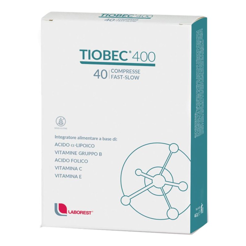 Tiobec 400 40 compresse Fast-Slow per il funzionamento del sistema nervoso - Laborest