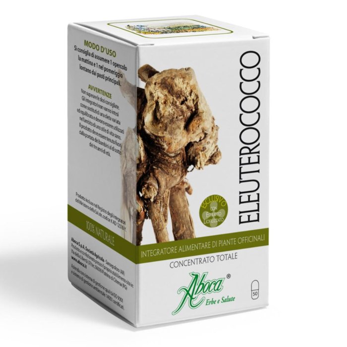 Aboca Eleuterococco Concentrato Totale  Integratore Alimentare 50 Opercoli