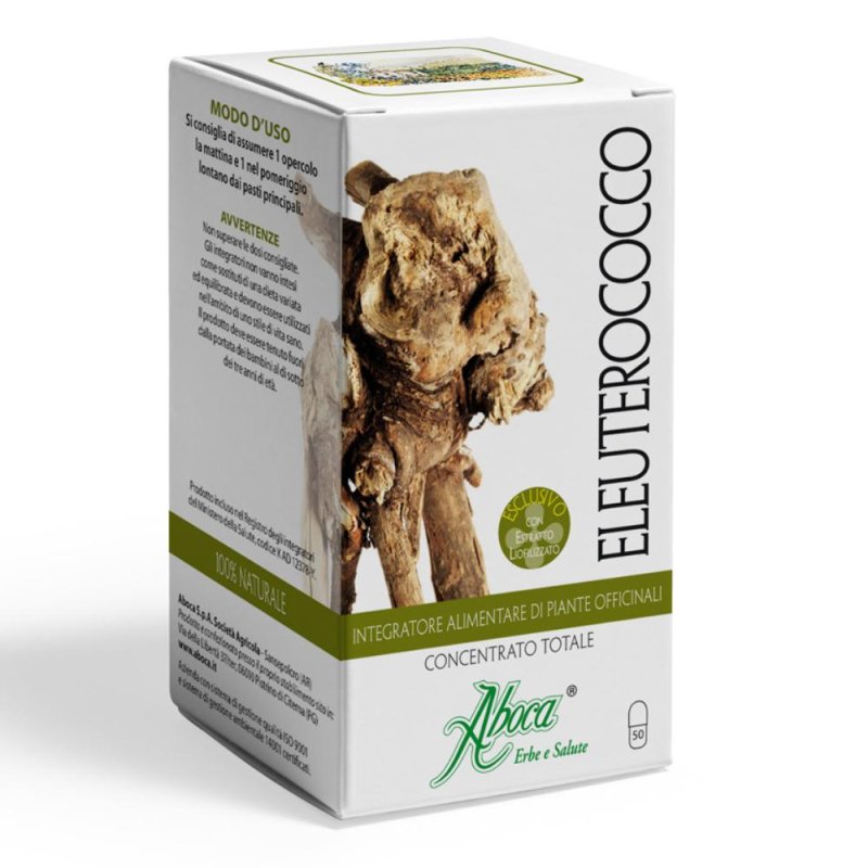 Aboca Eleuterococco Concentrato Totale  Integratore Alimentare 50 Opercoli
