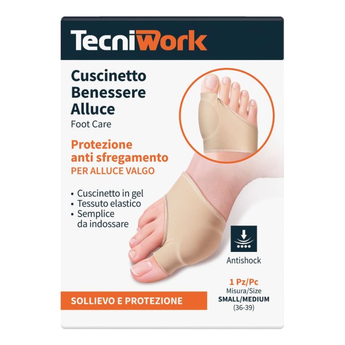 Night and Day Benes Correttore Alluce Valgo in Gel Tutore Notte e Giorno Taglia Piccola Media 1 Pezzo