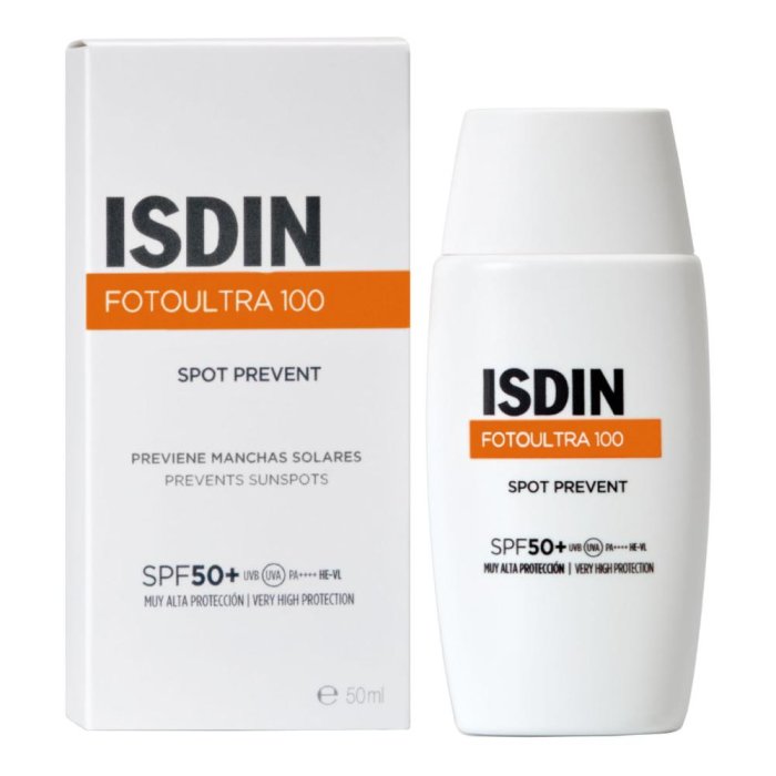 ISDIN Fotoultra 100 - Spot Prevent SPF50+ Protezione Solare Viso 50 ml