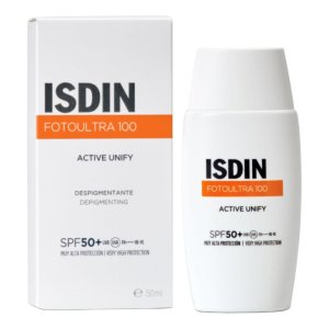 ISDIN FotoUltra Active Unify protezione solare viso antimacchie fattore di protezione 50+