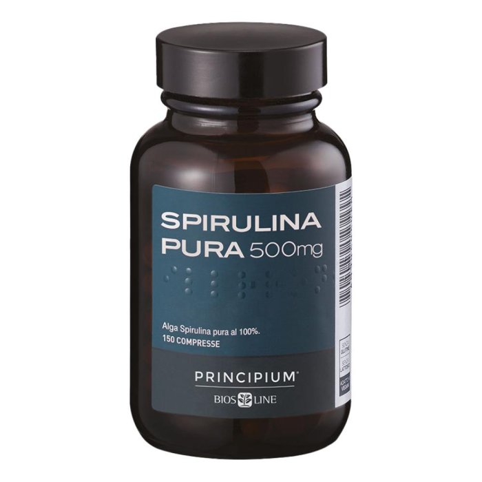 Principium Spirulina Pura 150 compresse - integratore di spirulina ad alto dosaggio