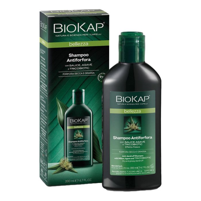 Biokap Shampoo Antiforfora per Cute Sensibile e Capelli Delicati – Trattamento Naturale Anti Forfora Purificante