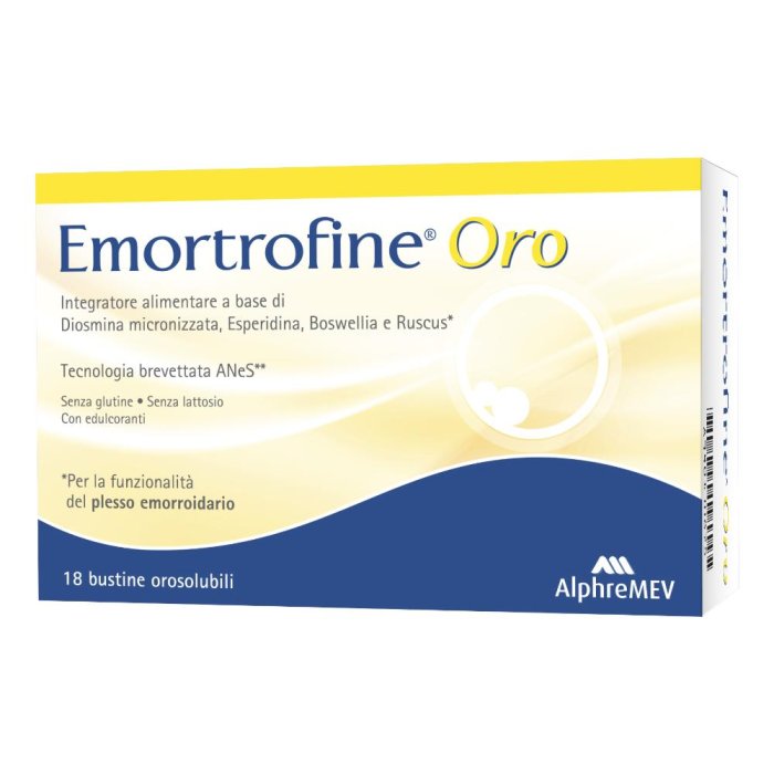 Emortrofine Oro Integratore con vitamine e sali minerali 18 Bustine