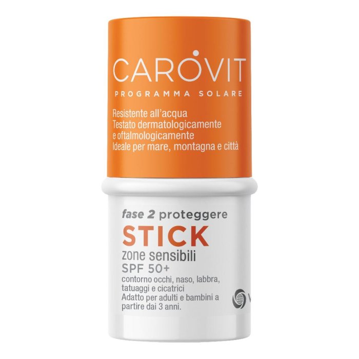 Carovit Stick Trasparente Zone Sensibili SPF50+ 4ml