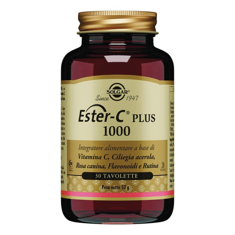  Solgar Ester-c Plus 1000 Vitamina C 30 Tavolette