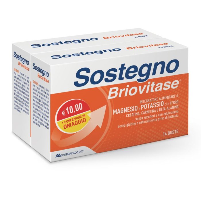 Montefarmaco Prodotti per la Salute ed il Benessere Briovitase Sostegno Integratore Alimentare Bipack 14 Bustine X 2 Pezzi