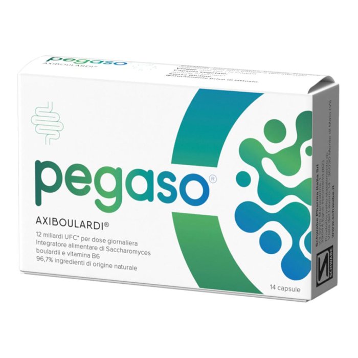 Axiboulardi Pegaso 14 Capsule Probiotico con Saccharomyces Boulardii per Equilibrio della Flora Intestinale