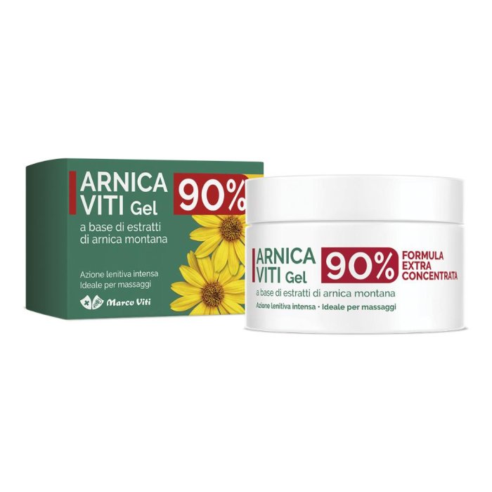 Arnica Gel 90% Viti 200 millilitri – Gel all’Arnica Montana ad Alta Concentrazione per Dolori Muscolari, Articolari e Contusioni