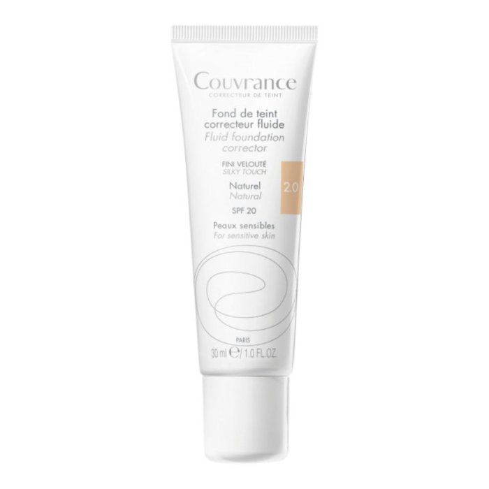 Avene Couvrance Fondotinta Correttore Fluido Vellutato SPF 20 Naturale  30ml