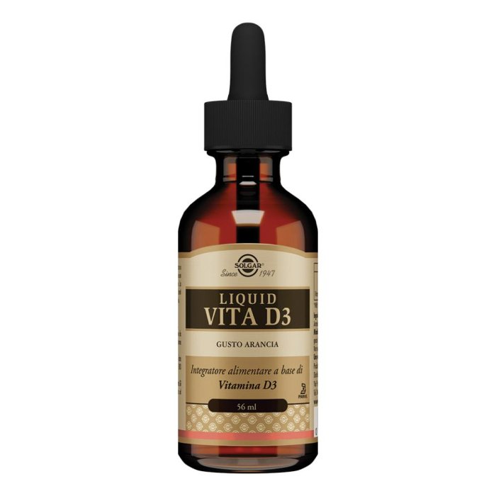 Liquid Vita D3 - Integratore con Vitamina D3 Liquida per la Salute delle Ossa e del Sistema Immunitario 56 ml