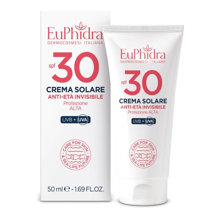 Euphidra Solari - Crema Solare Anti Età Invisibile SPF30 50 ml