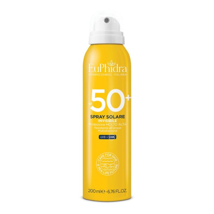 Euphidra Solari - Spray Solare Invisibile Corpo SPF50+ 200 ml