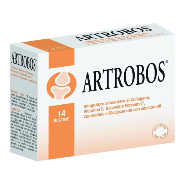 Artrobos 14 bustine  Integratore collagene, boswellia, glucosamina e condroitina