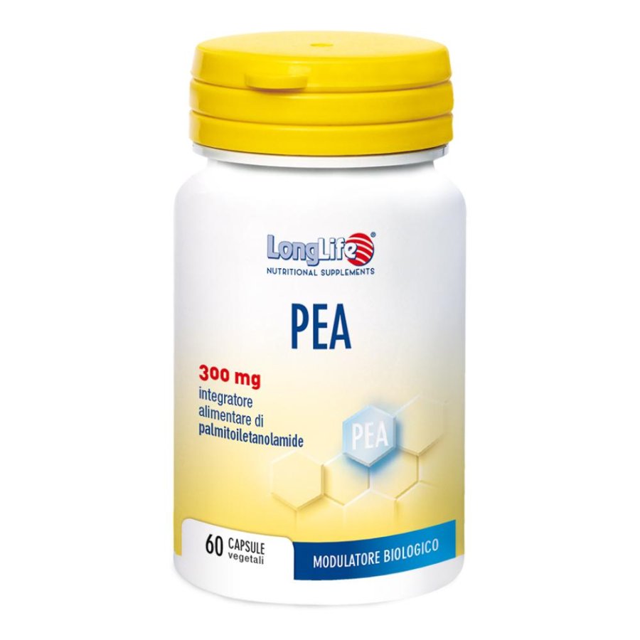 LongLife PEA Palmitoiletanolamide 60 Capsule Integratore Naturale per Dolore Nervoso e Infiammazione