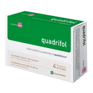 Quadrifol Integratore di Acido Folico con Vitamine del Gruppo B per Gravidanza e Fertilità 30 Compresse
