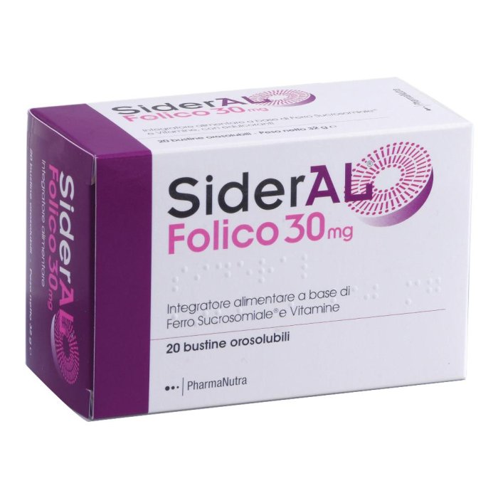 Sideral Folico 30 Mg 20 Stick