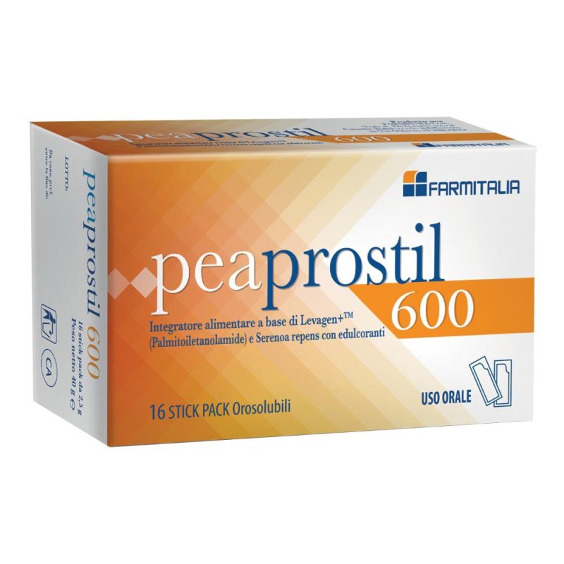  Peaprostil 600 Integratore Alimentare 16 Buste Orosolubili