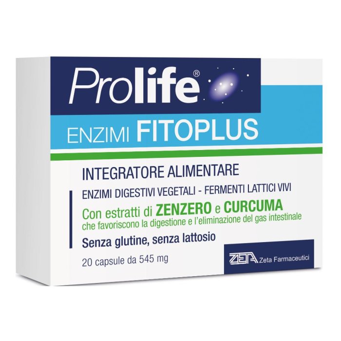 Prolife FitoPlus Enzimi Integratore Alimentare 20 Capsule