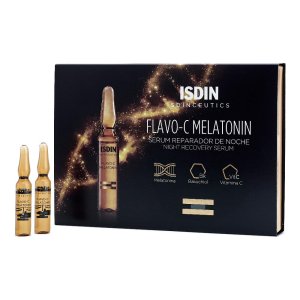 Isdinceutics Flavo Melatonin Siero Viso Notte Antiage 30 Fiale Concentrate alla Vitamina C