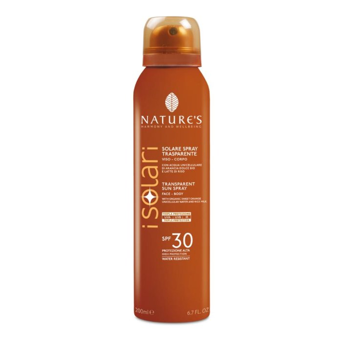 Bios Line Nature's I Solari Spray Trasparente Viso Corpo SPF30 200 ml