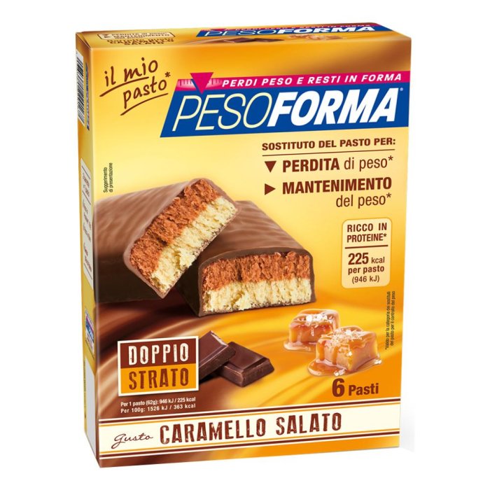 Pesoforma Barrette Caramello Salato 372 g