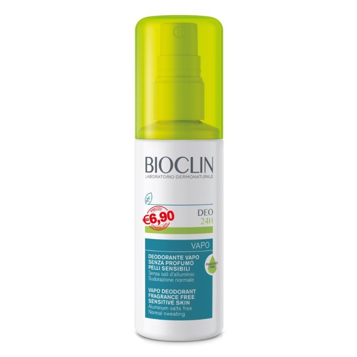 Bioclin Cura del Corpo Deodorante 24H Senza Profumo Vapo Offerta Promo 100 ml
