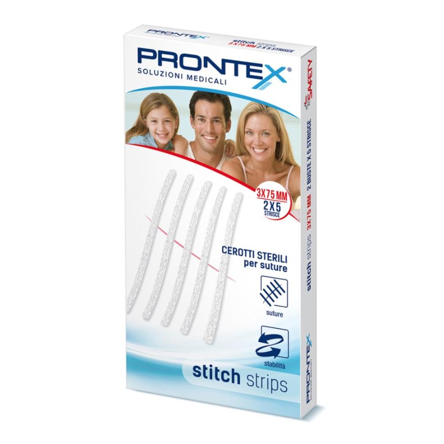 Prontex stitch strips 3x75 10p cerotti Prontex stitch strips 3x75 10p cerotti