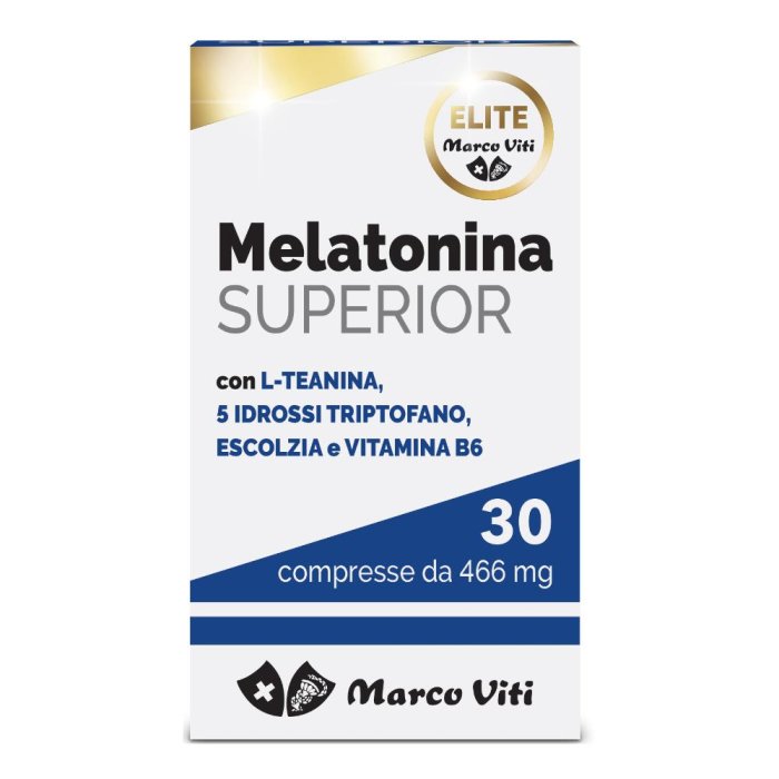 Melatonina Superior integratore 30 compresse - favorisce il riposo notturno e rilassamento