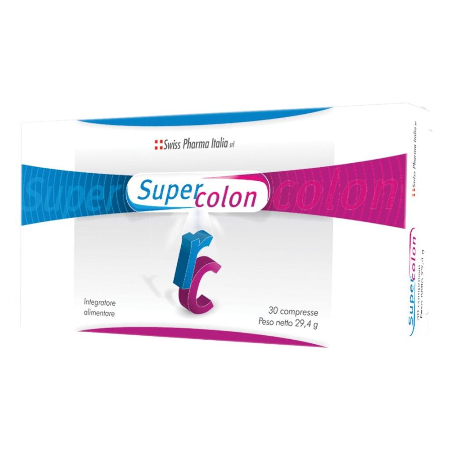 Supercolon 30 Compresse Integratore per la Regolarità Intestinale e il Benessere del Colon Supercolon 30 Compresse Integratore per la Regolarità Intestinale e il Benessere del Colon