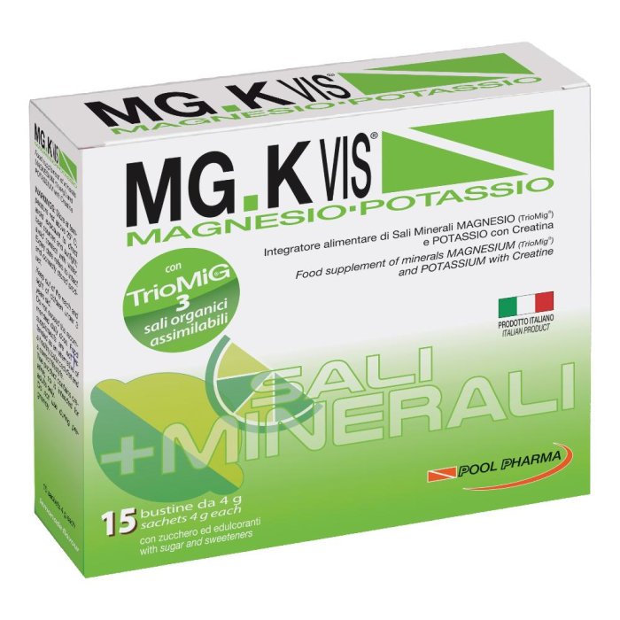 MG.K VIS Magnesio Potassio Gusto Lemonade Integratore Alimentare 15 Bustine