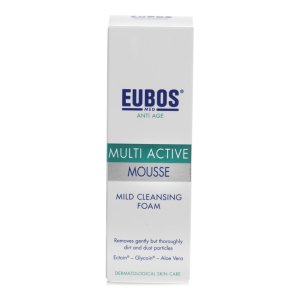 Eubos Hya Multi Active Mousse detergente viso schiumogeno all'acido ialuronico