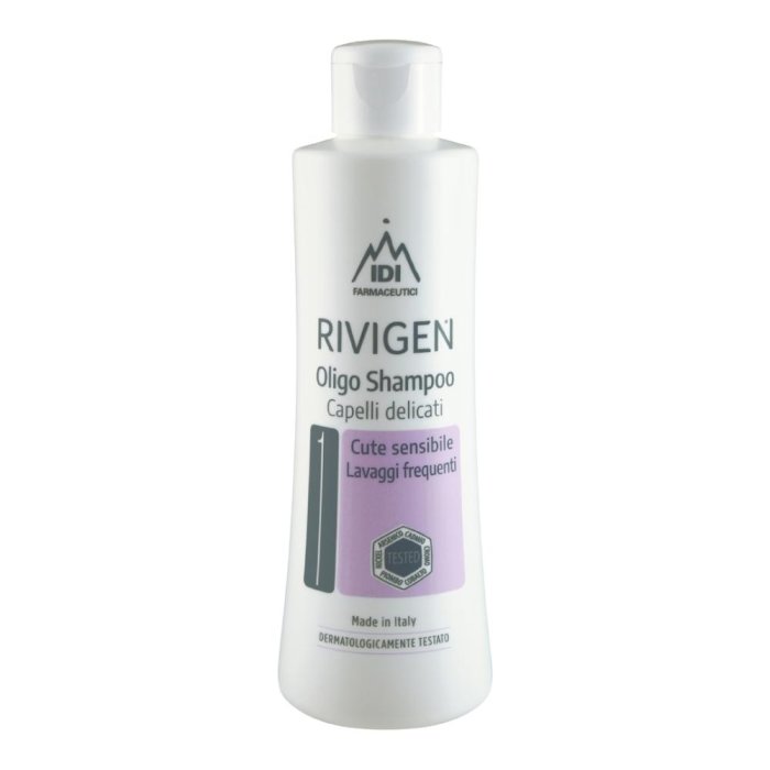 Rivigen Oil Shampoo Delicato 200 ml – Trattamento Nutriente e Idratante per Capelli Secchi e Sfibrati