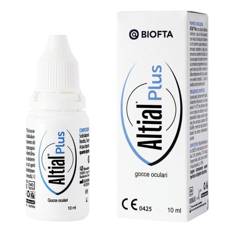Altial Plus - Soluzione Oftalmica Lubrificante per il Benessere degli Occhi 10 ml
