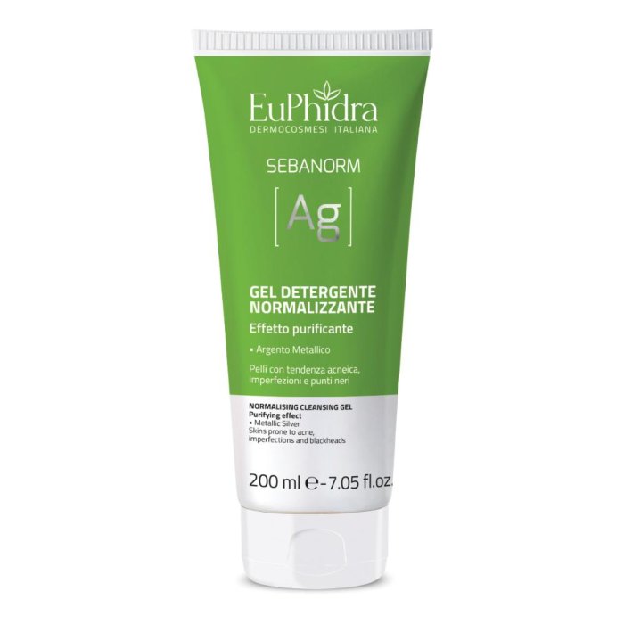 Euphidra Sebanorm AG - Gel Detergente Viso Normalizzante 200 ml