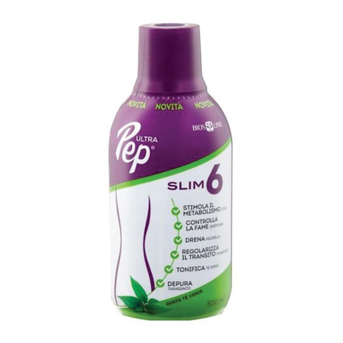 Bios Line Ultra Pep Slim 6 Te' Verde 500 Ml Con Edulcorante