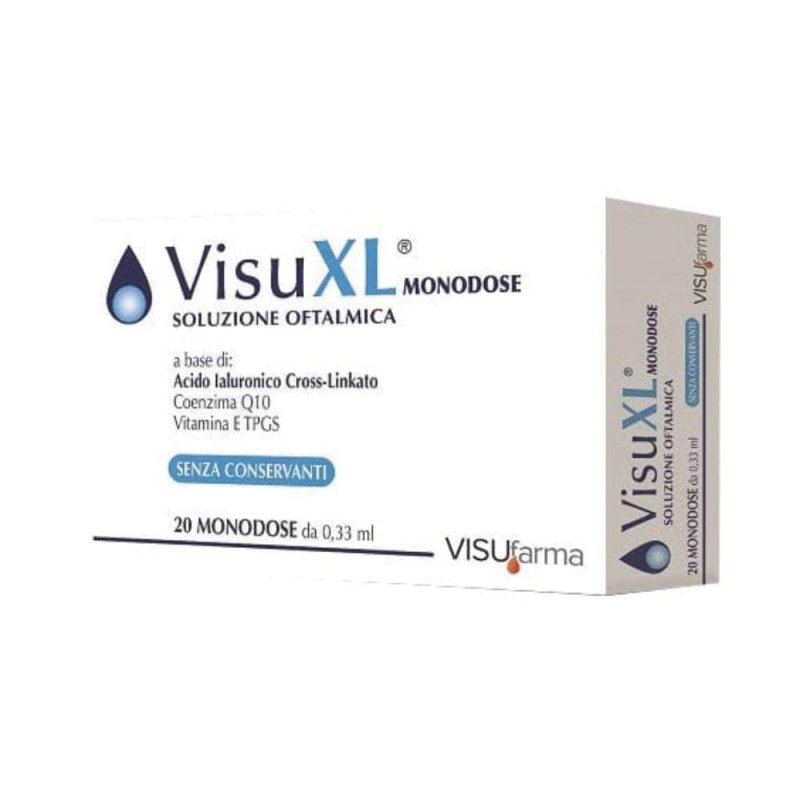  VisuXL soluzione oftalmica lubrificante e antiossidante - confezione 20 monodose da 0,33 ml