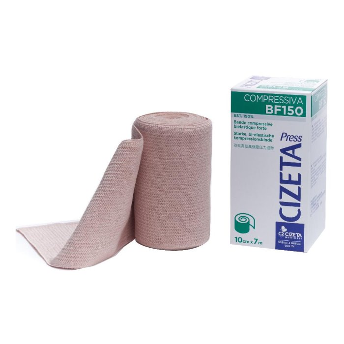 CZ Press Benda BF150 7m x 10cm - Benda Elastica Compressiva Cizeta Medicali