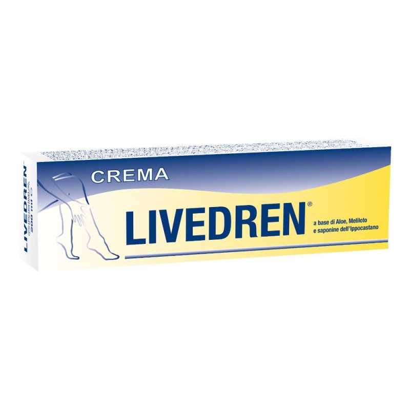 Livedren Crema 200 ml – Trattamento Drenante Gambe Leggere e Defaticante per Microcircolo
