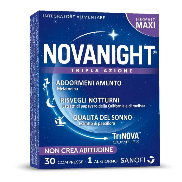 Sanofi Novanight Tripla Azione Integratore Alimentare 30 Compresse
