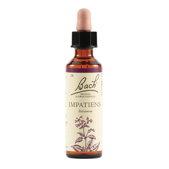 Fiori di Bach Impatiens Originale 20 ml – Essenza Floreale per Impazienza, Irritabilità e Stress