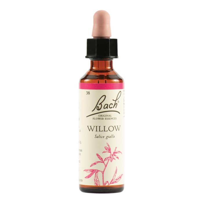 Fiore di Bach Willow Originale Numero 38 Gocce Orali 20 Millilitri