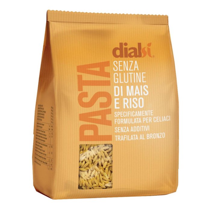 Dialsi Risoni di Mais e Riso 300 g – Pasta Senza Glutine a Base di Riso e Mais