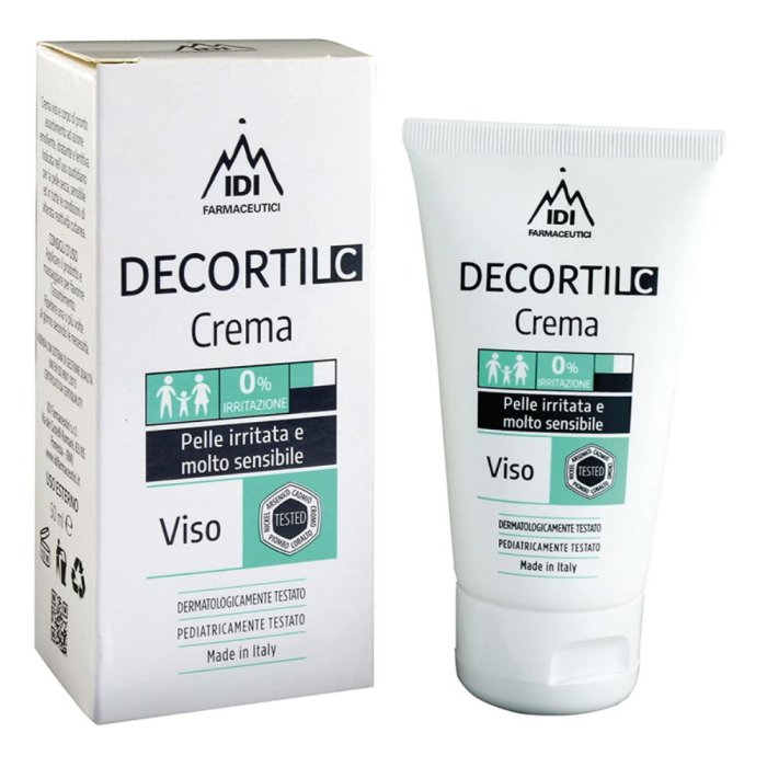 Idi Farmaceutici Decortil C Crema Viso Pelle Irritata e Molto Sensibile 50 ml